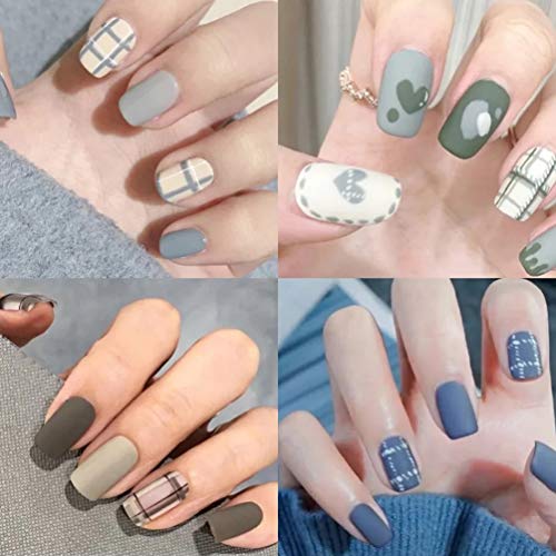 Double-Ended Nail Art Brushes, TEOYALL 5 PCS Nail Design Tools Kit Including ...