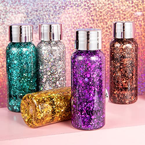 Holographic Body Glitter, TEOYALL Long Lasting Glitter Shimmer Chunky Sequins...