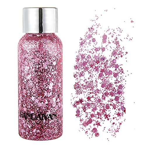 Holographic Body Glitter, TEOYALL Long Lasting Glitter Shimmer Chunky Sequins...