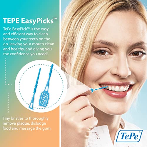 TEPE Dental Floss Picks, Tooth Picks Flossers, Floss Sticks, EasyPicks M/L, B...
