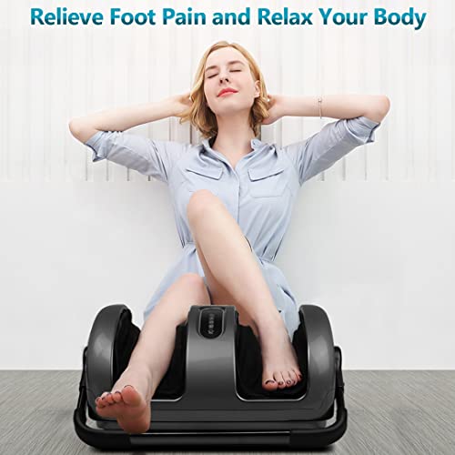 Foot Massager Machine Shiatsu Foot and Calf/Leg Massager with Heat Deep Knead...