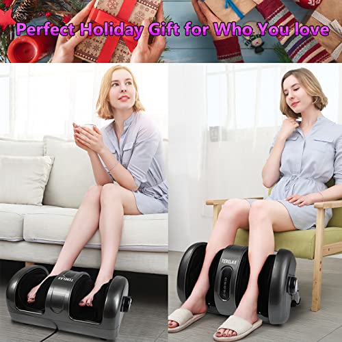 Foot Massager Machine Shiatsu Foot and Calf/Leg Massager with Heat Deep Knead...