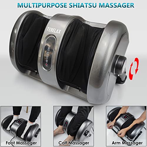 Foot Massager Machine Shiatsu Foot and Calf/Leg Massager with Heat Deep Knead...