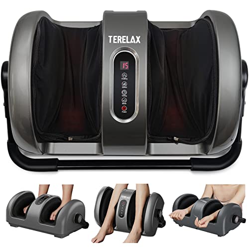 Foot Massager Machine Shiatsu Foot and Calf/Leg Massager with Heat Deep Knead...