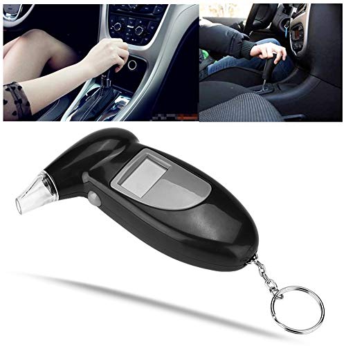 Terisass Breathalyzer Keychain LCD Screen Breath Alcohol Tester Professional-...