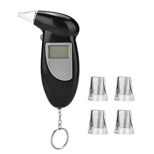 Terisass Breathalyzer Keychain LCD Screen Breath Alcohol Tester Professional-...