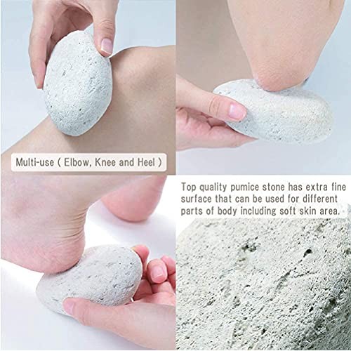 Pumice Stone, Natural [Made in Japan] Ergonomic Shape, Extra Fine Texture, Ha...
