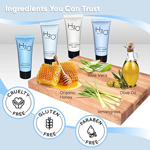 H20 Therapy 0.85 oz. Toiletries Set | 1-Shoppe All-In-Kit Amenities For Hotel...