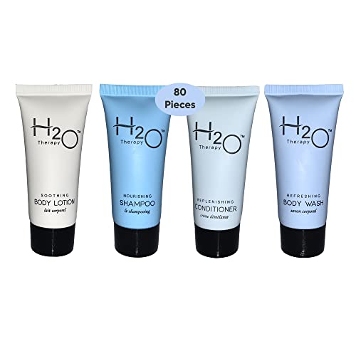 H20 Therapy 0.85 oz. Toiletries Set | 1-Shoppe All-In-Kit Amenities For Hotel...