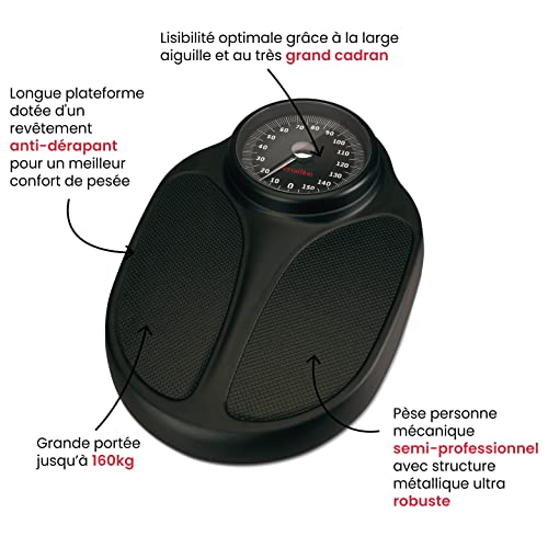 Terraillon Mechanical Bathroom Scales Black by Terraillon