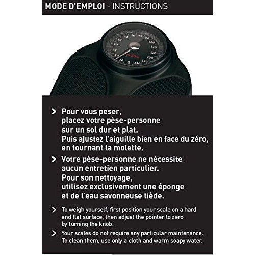 Terraillon Mechanical Bathroom Scales Black by Terraillon