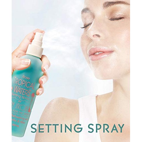 Tropical Waters Rose Water Face Mist Make Up Setting Spray, Non-irritating, C...