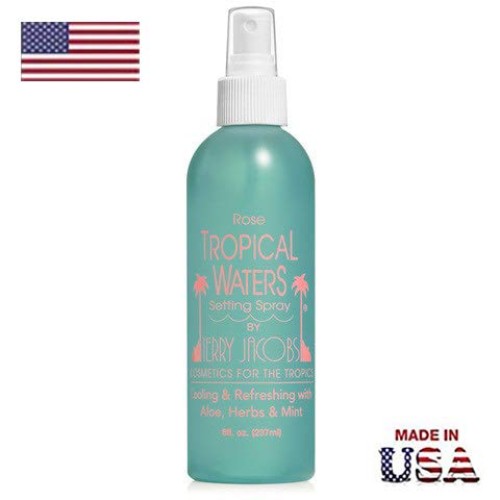 Tropical Waters Rose Water Face Mist Make Up Setting Spray, Non-irritating, C...