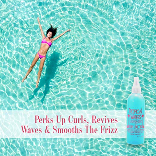 Tropical Waters Rose Water Face Mist Make Up Setting Spray, Non-irritating, C...