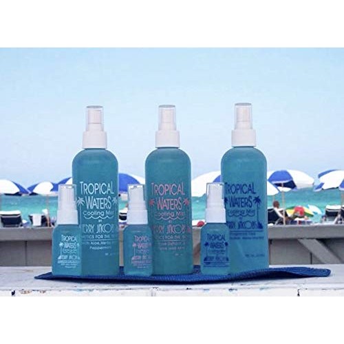 Tropical Waters Rose Water Face Mist Make Up Setting Spray, Non-irritating, C...