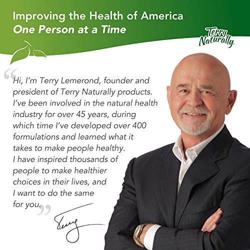 Terry Naturally - 40 mg, 45 Tablets - Non-Addictive Supplement - Non-GMO, Glu...