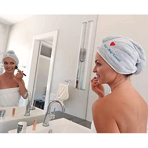 Microfiber Premium Hair Towel Wrap 3 Pack,Super Absorbent, Quick Dry Wet Hair...