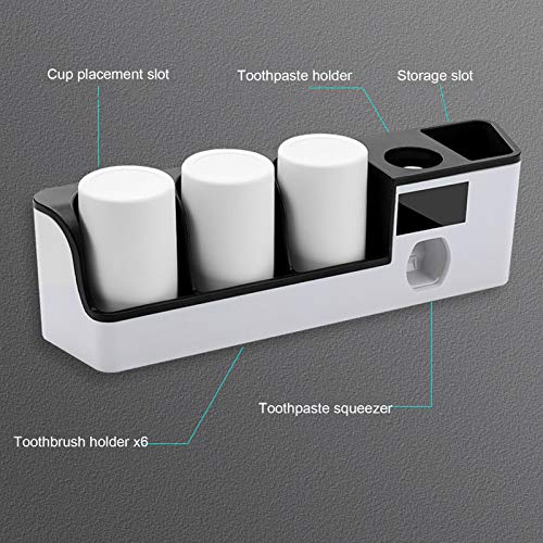 TETI Toothbrush Cleaner UV USB Charging Wall Mounted UV Toothbrush Holder wit...