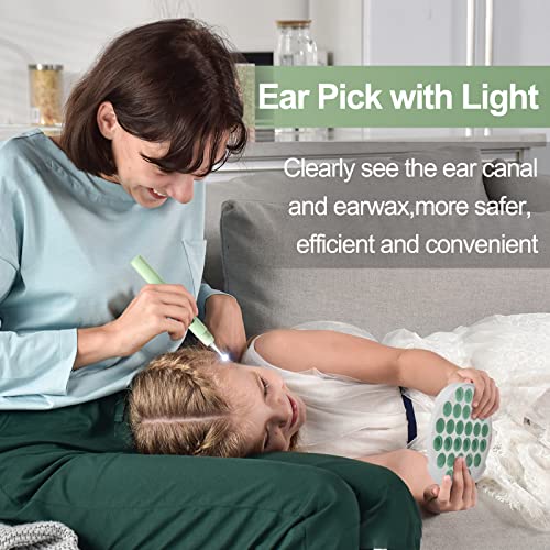 Ear Wax Removal Kit Upgraded All in One Ear Cleaing Tool Set with LED Light/E...