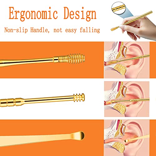 Ear Pick Earwax Removal Kit,Ear Cleansing Tool Set 6-in-1 Ear Wax Removal Kit...