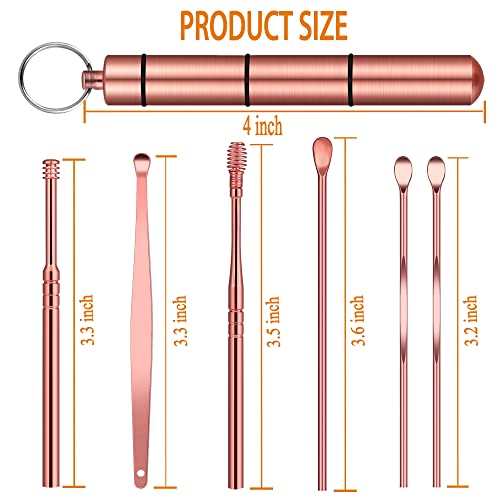 Ear Wax Removal Kit, Ear Pick Tools Earwax Removal 6-in-1 Ear Cleansing Tool ...