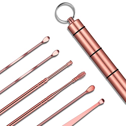 Ear Wax Removal Kit, Ear Pick Tools Earwax Removal 6-in-1 Ear Cleansing Tool ...