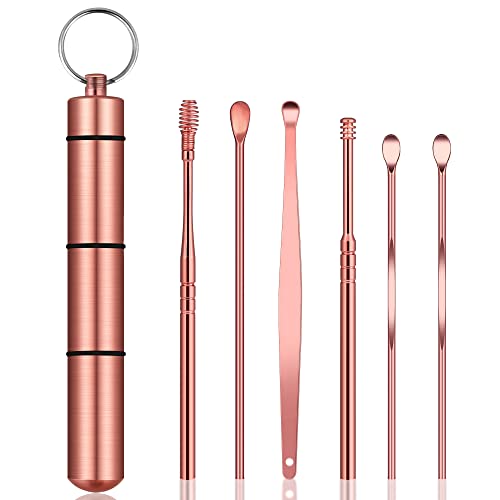 Ear Wax Removal Kit, Ear Pick Tools Earwax Removal 6-in-1 Ear Cleansing Tool ...