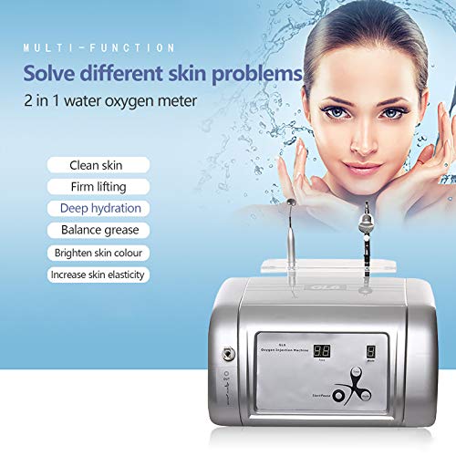 TFCFL 2 in 1 Oxygen Spray Water Injection Machine, Skin Rejuvenation Anti Agi...
