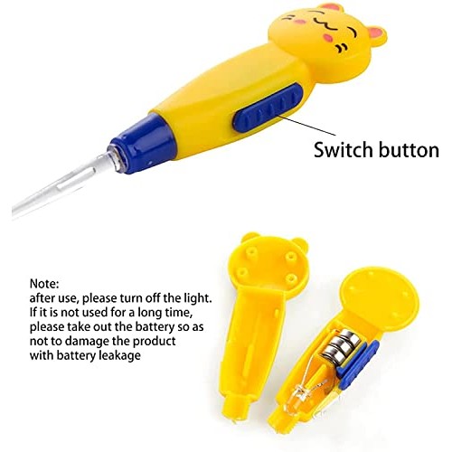 LED Lighting Earwax Remover Tool Removable Luminous Earplugs Earwax Cleaning ...