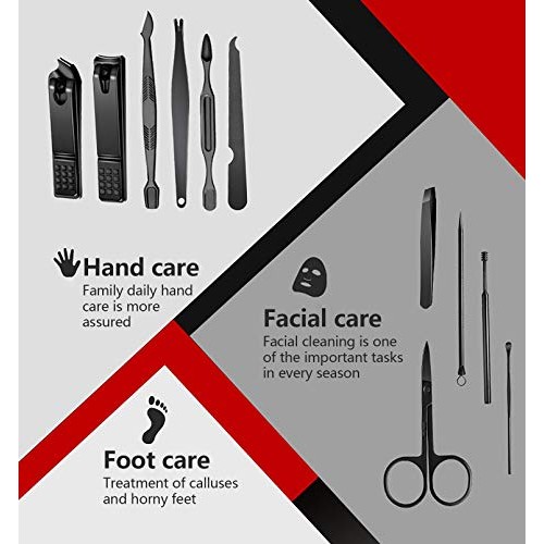 Valentine's Day Gift!Manicure Set,Grooming Kit-Stainless Steel Nail Clippers ...