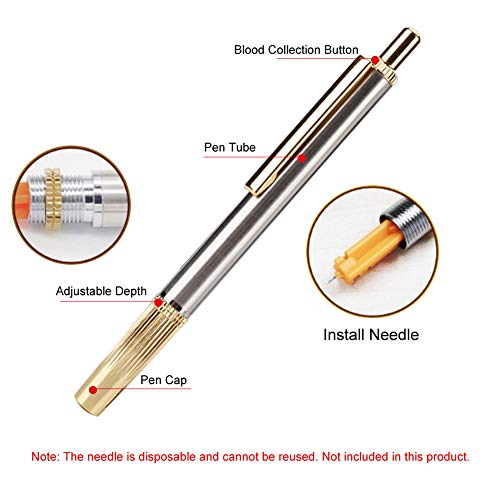 Automatic Blood Lancing Pen, Needle Sticking Automatic Rebound Service Life A...