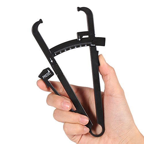 Body Caliper, ABS 16.5 11cm/6.5 4.3inch Body Fat Monitors Slim Guide Skinfold