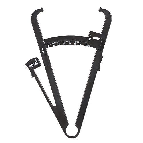 Healthy Body Caliper, 16.5 11cm/6.5 4.3inch ABS 0-70mm Body Fat Monitors