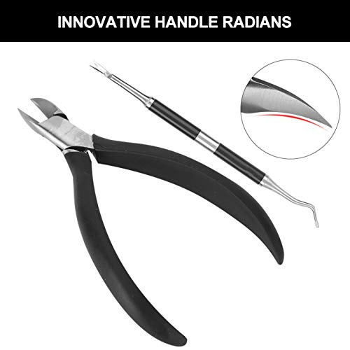 Nail Cutter, Cuticle Nipper Long Grip Not Tired Nail Clipper Set with Cuticle...
