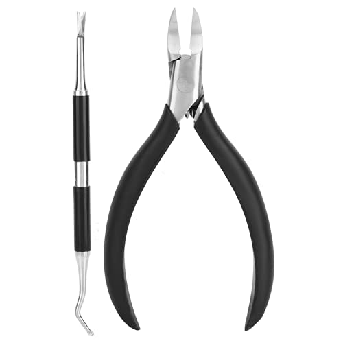 Nail Cutter, Cuticle Nipper Long Grip Not Tired Nail Clipper Set with Cuticle...