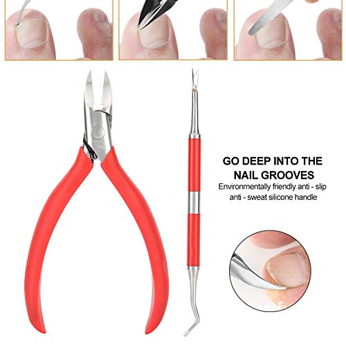 Nail Cutter, Long Grip Not Tired Convenient and Easy To Use Thick Nails Kit C...
