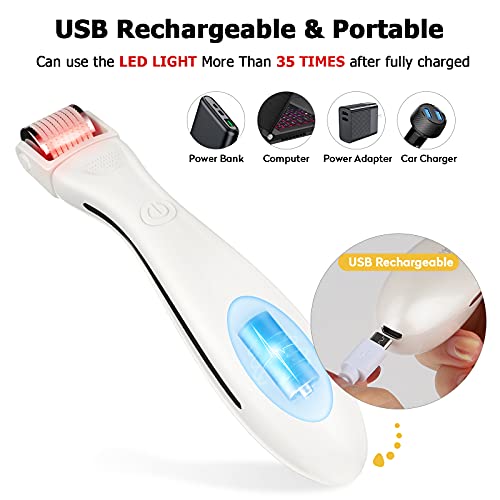 Derma Roller Microneedle Roller for Hair Growth Face Body, 3 IN 1 Microneedle...