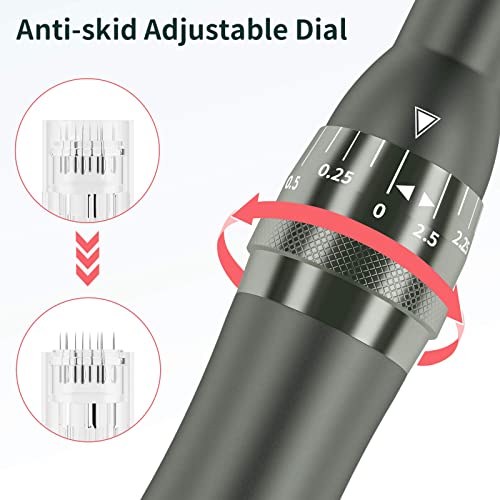 Microneedling Pen Electric Derma Pen with 20 Replacement Cartridges, Adjustab...