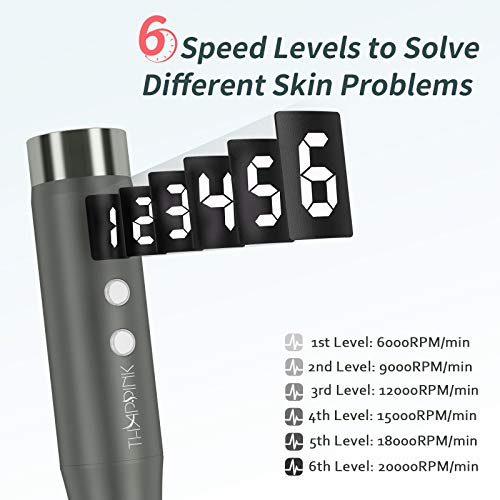 Microneedling Pen Electric Derma Pen with 20 Replacement Cartridges, Adjustab...