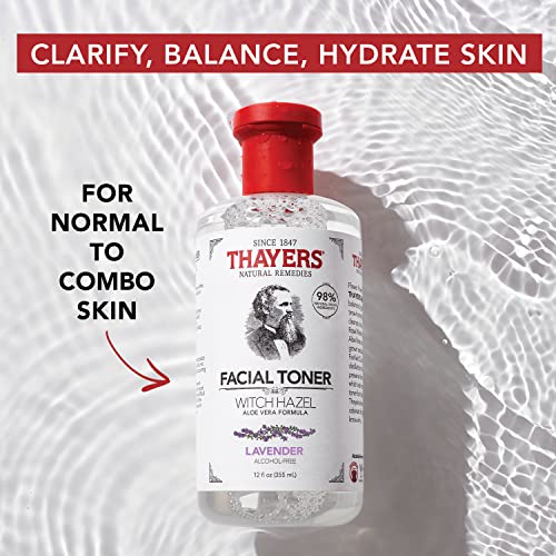 THAYERS Alcohol-Free Lavender Witch Hazel Facial Toner with Aloe Vera Formula...