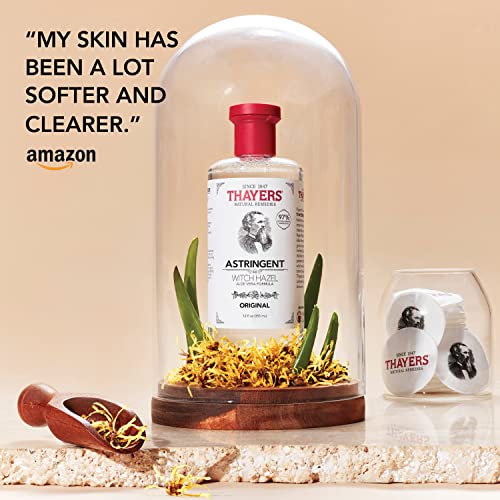 THAYERS Original Witch Hazel Astringent with Aloe Vera, 12 ounce bottle