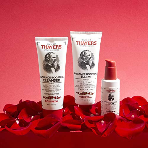 THAYERS Rose Petal Radiance Boosting Cleanser with Vitamin C and Vitamin E, 4...