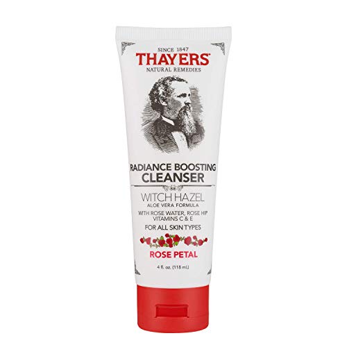 THAYERS Rose Petal Radiance Boosting Cleanser with Vitamin C and Vitamin E, 4...
