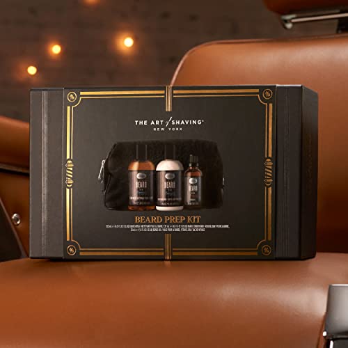 The Art of Shaving Beard Prep Kit - 4oz Peppermint Beard Wash & Conditioner, ...