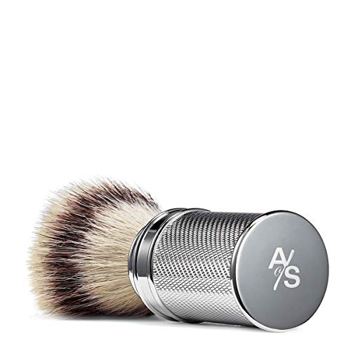 The Art of Shaving Chrome-engraved silvertip shaving brush.46 lb.