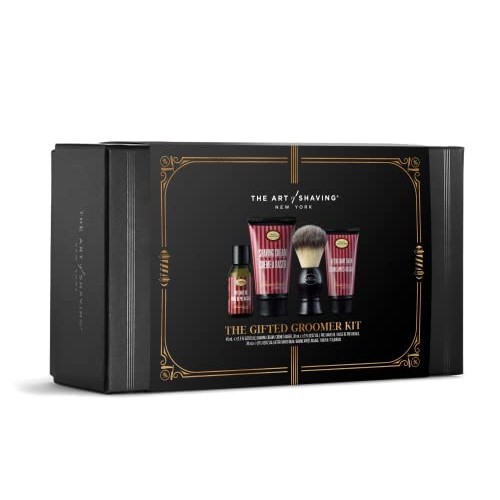 The Art of Shaving Sandalwood Gifted Groomer Kit - Pre-Shave Oil, Shaving Cre...