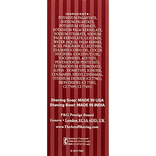 The Art of Shaving Shaving Soap Set - Shave Soap Refill with Wood Shaving Bow...