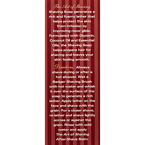 The Art of Shaving Shaving Soap Set - Shave Soap Refill with Wood Shaving Bow...