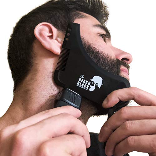 The BEARD BLACK Beard Shaping & Styling Tool with inbuilt Comb for Perfect li...