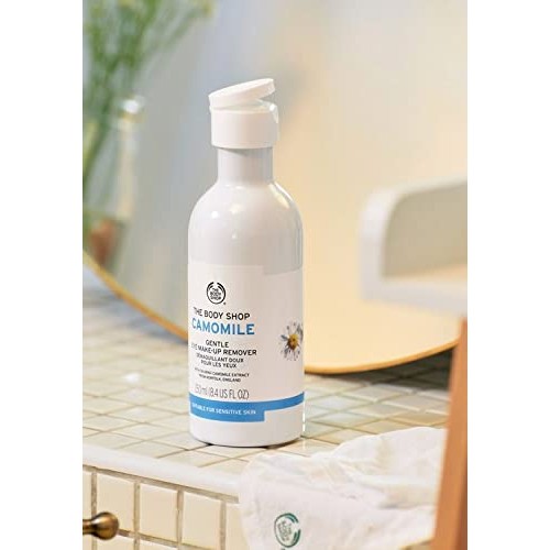 The Body Shop Chamomile Gentle Eye Makeup Remover for Sensitive Skin, Vegan, ...